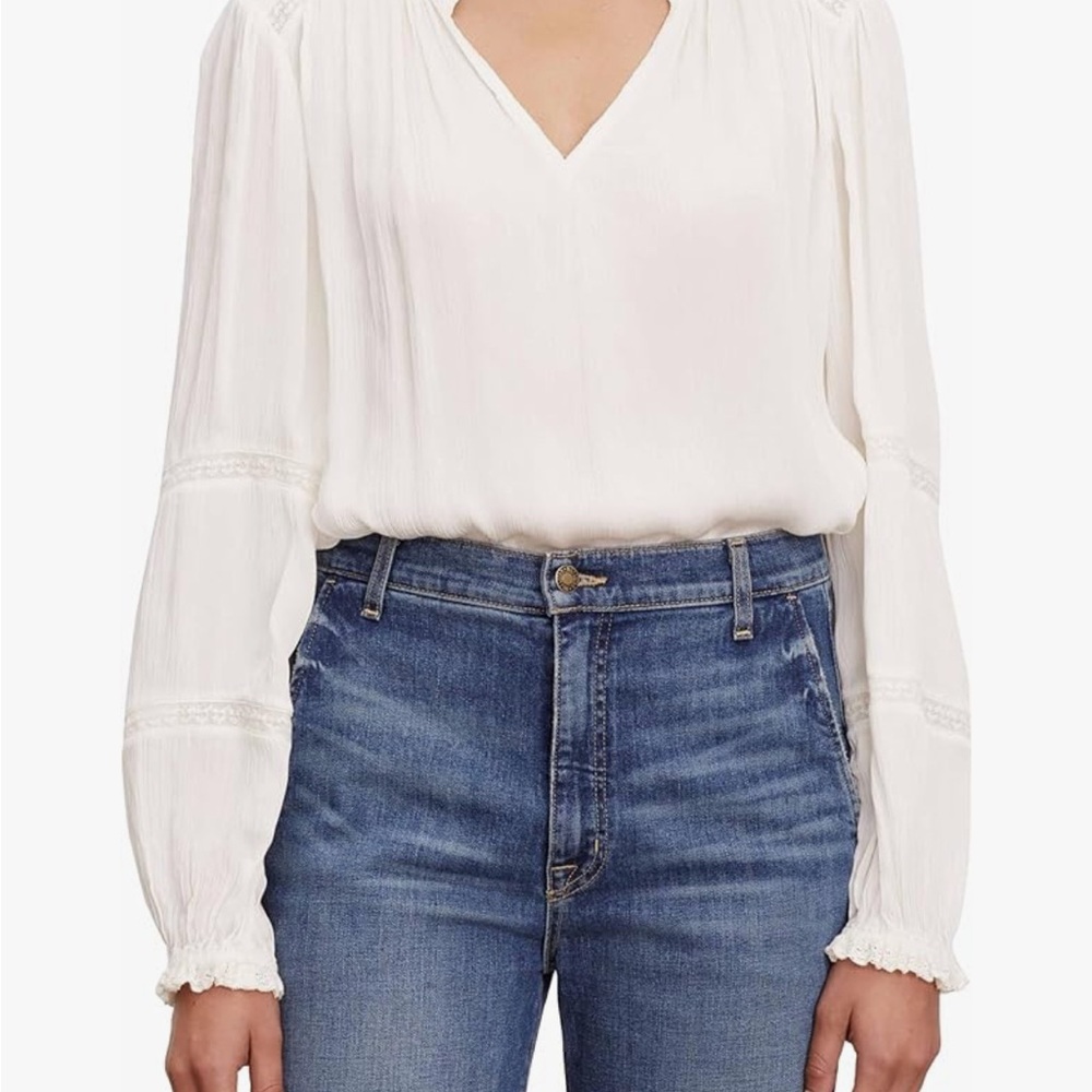 Velvet by Graham & Spencer Koren Crinkle top. viscose EUC